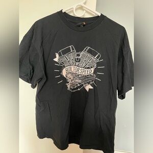Harley Davidson black tee, Tridelphia, WV, size XL